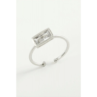 ÇOK SATAN Dikdörtgen Zirkon Taşlı Yüzük