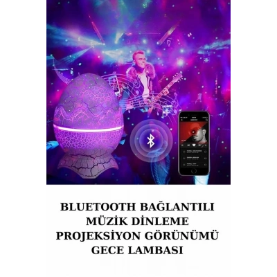 ÇOK SATAN Dinozor Speaker Renk Değiştirme Projeksiyon Modu Bluetooth Hoparlör Gece Lambası
