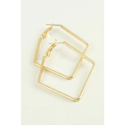 ÇOK SATAN Dörtgen Halka Küpe 7 cm