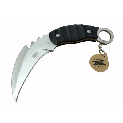 ÇOK SATAN DPX Gear Kargo X 0485 Tırtıklı Karambit Outdoor Bıçak 20 cm - Kılıflı