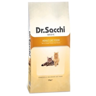 ÇOK SATAN Dr.Sacchi Basic Chicken Tavuklu Yetişkin Kedi Maması 15 Kg