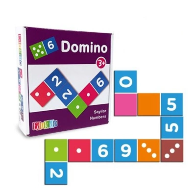 ÇOK SATAN EDU-3012 Ahşap Sayılar Domino -Chiva