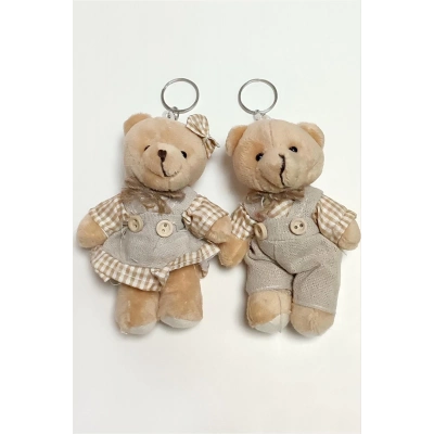 ÇOK SATAN Elbiseli Peluş Ayıcık Anahtarlık 1 Adet