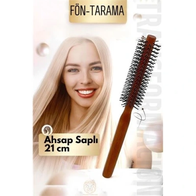 Engithalat Fön Fırçası Ahşap Saplı Tarama Fırçası