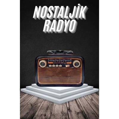 ÇOK SATAN Eskitme Nostalji Tasarımlı Bluetoothlu Nostalji Radyo Ahşap Nostaljik Görünümlü