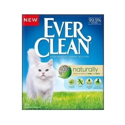 ÇOK SATAN Ever Clean Naturally Parfümsüz Topaklanan Doğal Kedi Kumu 10 Lt