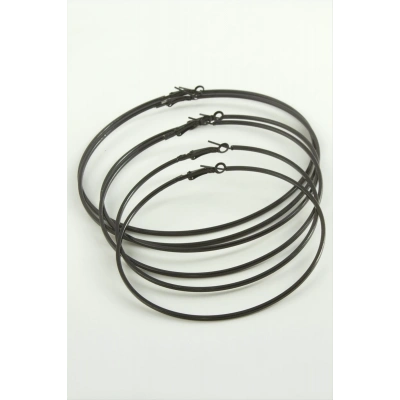 ÇOK SATAN Ezme Metal Halka Küpe 6 Adet