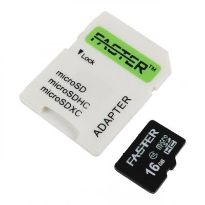 Faster 16 Gb Uhs-ı U1 Sınıf 10 Micro Sdhc Hafıza Kartı