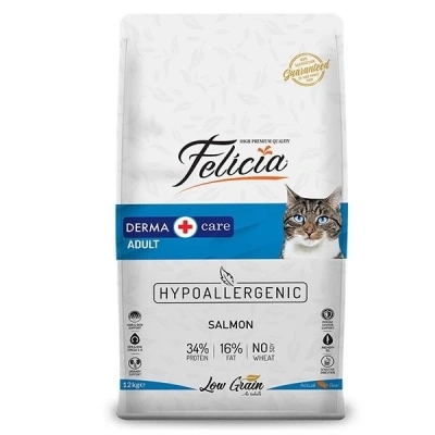 ÇOK SATAN Felicia Düşük Tahıllı Hipoalerjenik Somonlu Yetişkin Kedi Maması 12 Kg