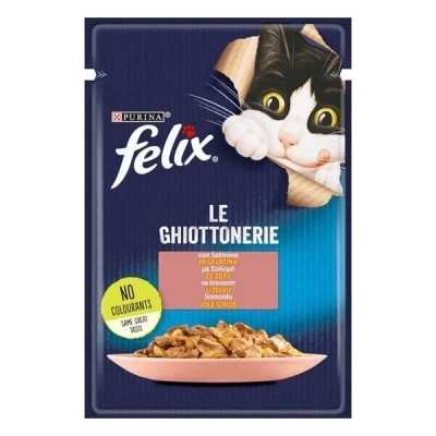 ÇOK SATAN Felix Taze Somonlu Jöleli Pouch Yetişkin Konserve Kedi Maması 85 Gr