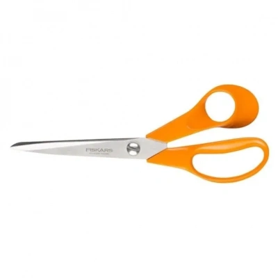 ÇOK SATAN Fiskars 9853 M205 Kumaş Deri ve Karton Makası No: 8,5 inç / 21 cm - Paslanmaz Çelik