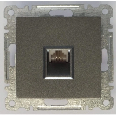 ÇOK SATAN Füme Telefon Prizi Nümeris Çerçevesiz - Priz ve Anahtar İçin Uyumlu Çerçeve