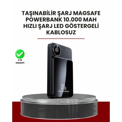 ÇOK SATAN Gerçek Zamanlı Güç Göstergeli Manyetik USB-C Taşınabilir Powerbank
