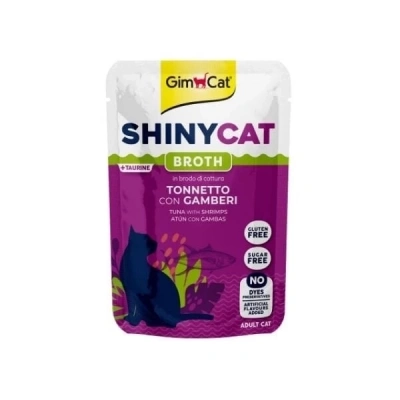 ÇOK SATAN GimCat Shinycat Sos İçinde Ton Balıklı ve Karidesli Pouch Yetişkin Konserve Kedi Maması 70 Gr