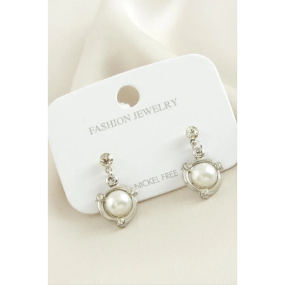 ÇOK SATAN Halka Metal İnci Küpe