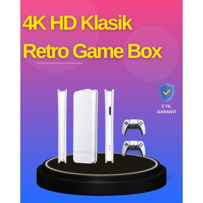 ÇOK SATAN HDMI Çıkışlı Kablosuz 2 Kollu 4K Retro Oyun Kutusu