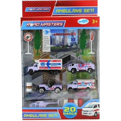 ÇOK SATAN Helikopterli Metal Ambulans Seti  Jp9105