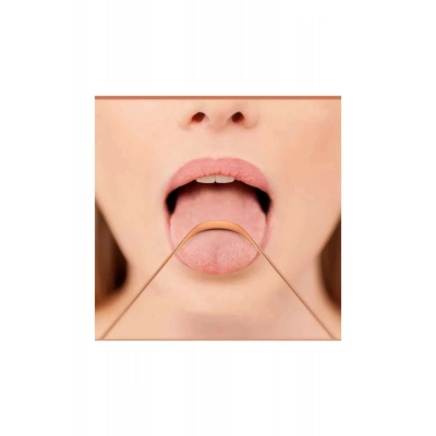 ÇOK SATAN Hijyenik Dil Kazıyıcı Temizleme Dil Sıyırıcı Dil Temizleyici Bakır Hilal