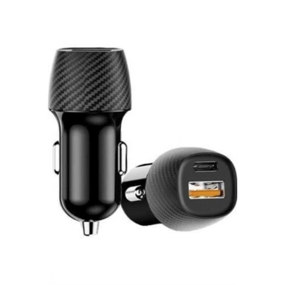 ÇOK SATAN Hızlı Oto Şarj Cihazı 38W Çift Girişli HIzlı Şarj Oto Çakmaklık Type-C