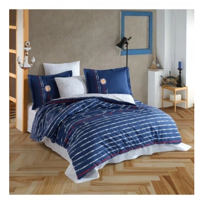 ÇOK SATAN Hobby Çift Kişilik Poplin Nevresim Olimpia Lacivert