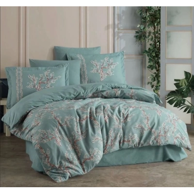 ÇOK SATAN Hobby Çift Kişilik Ranforce Nevresim Takımı Camila Yeşil