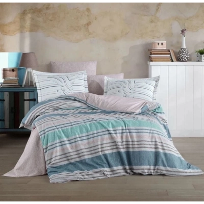 ÇOK SATAN Hobby Çift Kişilik Ranforce Nevresim Takımı Debora Turkuaz