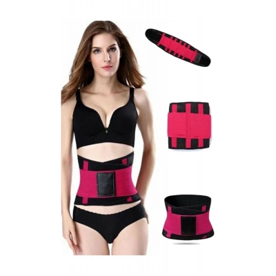 ÇOK SATAN Hot Belt Termal Sauna Kemer Unisex Terletme Korsesi (pembe-siyah)