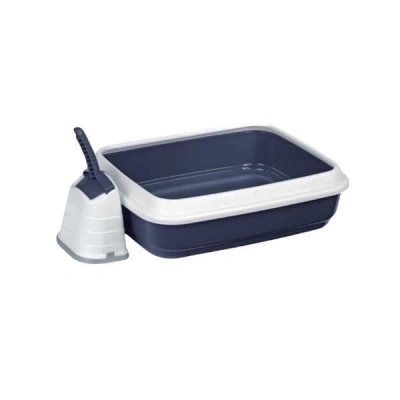 ÇOK SATAN İmac Duo Kürekli Açık Kedi Tuvaleti Mavi 59x40x28 Cm