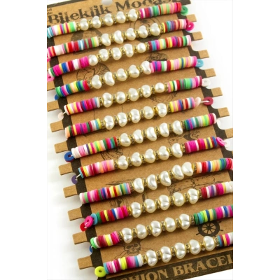 ÇOK SATAN İnci Fimo Boncuk Bileklik