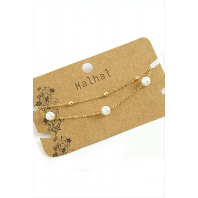 ÇOK SATAN İnci Lüks Çelik Halhal