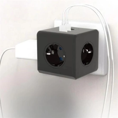 ÇOK SATAN Isıya Dayanıklı Termal Akım Korumalı Ve Çocuk Korumalı 3 Priz Girişli 3 Usb Girişli Küp Priz