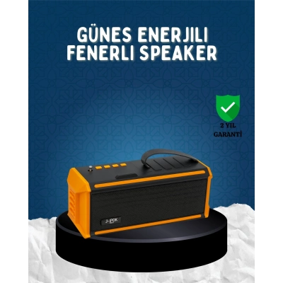 ÇOK SATAN J-IPOX P520 Bluetooth Hoparlör 8W Güçlü Ses Solar Şarj FM Radyo