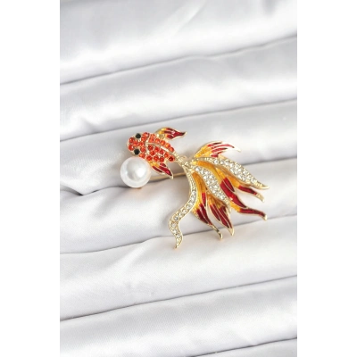 Japon Balığı Model Broş