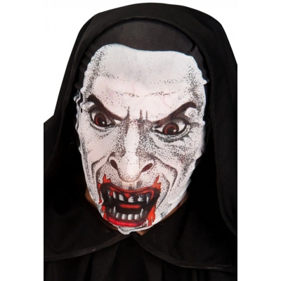 ÇOK SATAN Kafaya Tam Geçmeli Bez Vampir Maskesi - Streç Korku Maskesi - 3D Baskılı Maske Model 2
