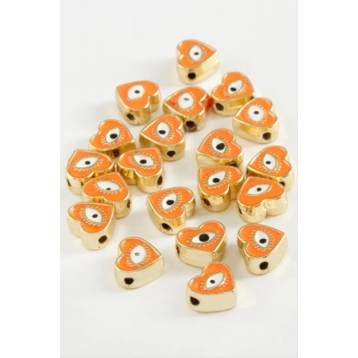 ÇOK SATAN Kalp Göz Mineli Bileklik ve Kolye Ucu Aparatı 1 Adet