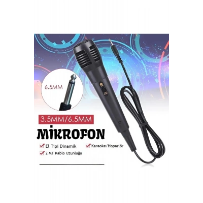 ÇOK SATAN Karaoke Mikrofon Kablolu Mikrofon 6.5 Mm Karaoke Mikrofonu