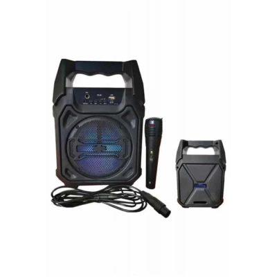 ÇOK SATAN Karaoke Mikrofonlu Fm Radyolu Bluetooth Hoparlör Yüksek Ses Kaliteli