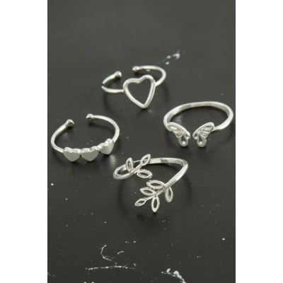 ÇOK SATAN Karışık Lüx Çelik Eklem Yüzük 1 Adet