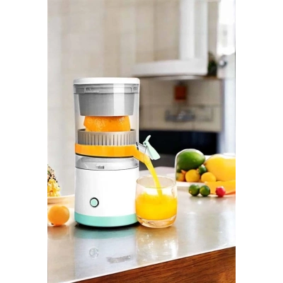 ÇOK SATAN Katı Meyve Sıkacağı Taşınabilir USB Şarjlı Pratik Paslanmaz Çelik Bıçaklı