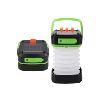 ÇOK SATAN Katlanabilir Kamp Lambası Akordiyon Lamba Şarjlı 3 Kademeli Solar