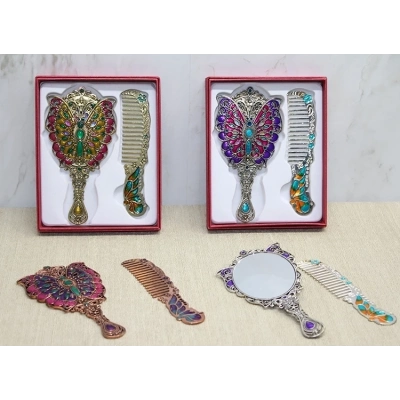 ÇOK SATAN Kelebek Ayna Ve Tarak Seti Küçük Boy Alk4992