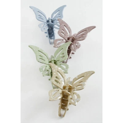 ÇOK SATAN Kelebek Renkli Mandal Toka 8 cm