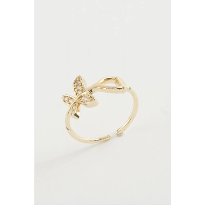 ÇOK SATAN Kelebek Zirkon Taşlı Yüzük