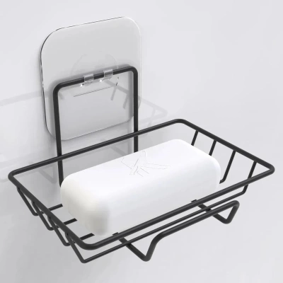 ÇOK SATAN Kendiliğinden Yapışkanlı Dekoratif Tekli Sabunluk Siyah