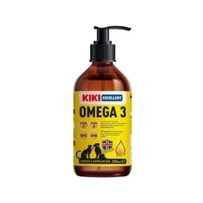 ÇOK SATAN Kiki Excellent Omega 3 Kedi ve Köpek için Balık Yağı 250 Ml