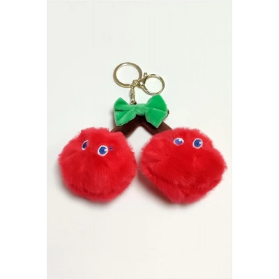 ÇOK SATAN Kiraz Peluş Ayıcık Anahtarlık 1 Adet