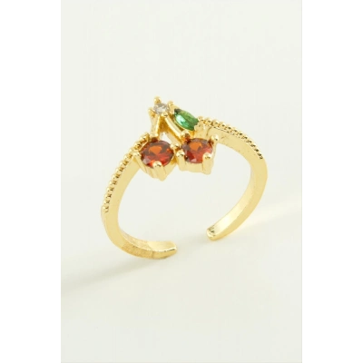 ÇOK SATAN Kiraz Zirkon Taşlı Yüzük