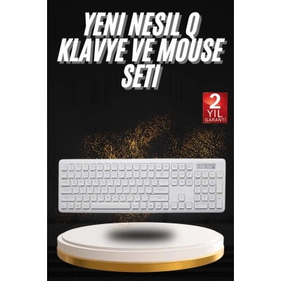 ÇOK SATAN Klavye Mouse Seti Sessiz Kablosuz Türkçe TV  PC Uyumlu