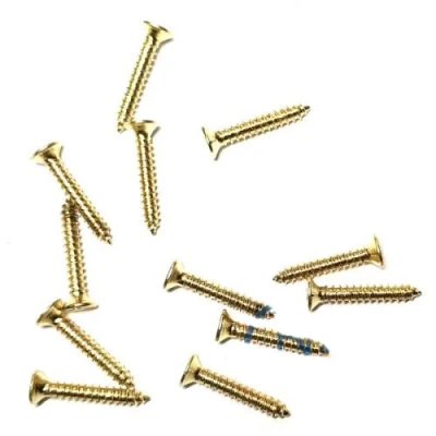 ÇOK SATAN Klips, Menteşe, Ayak, Ağaç, Sunta Vidası 2,2x13 mm - Sarı 100 Adet