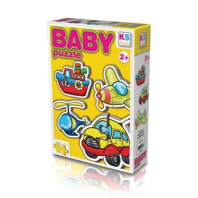 ÇOK SATAN KS  Baby Puzzle 4 in1 Ulaşım / Transportation